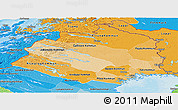 Political Shades Panoramic Map of Norrbottens Län