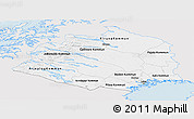 Silver Style Panoramic Map of Norrbottens Län, single color outside