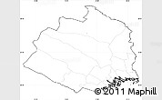 Blank Simple Map of Norrbottens Län, cropped outside, no labels