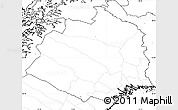 Blank Simple Map of Norrbottens Län, no labels