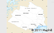 Classic Style Simple Map of Norrbottens Län, single color outside