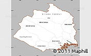 Gray Simple Map of Norrbottens Län, cropped outside