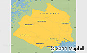 Savanna Style Simple Map of Norrbottens Län, single color outside