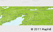 Physical Panoramic Map of Askersund Kommun