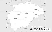 Silver Style Simple Map of Askersund Kommun