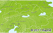 Physical 3D Map of Hallsberg Kommun