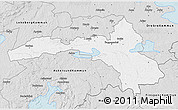 Silver Style 3D Map of Hallsberg Kommun