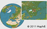 Satellite Location Map of Hallsberg Kommun