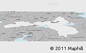 Gray Panoramic Map of Hallsberg Kommun