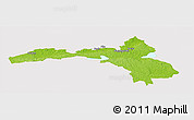 Physical Panoramic Map of Hallsberg Kommun, cropped outside