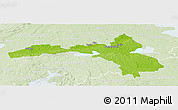 Physical Panoramic Map of Hallsberg Kommun, lighten