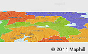 Physical Panoramic Map of Hallsberg Kommun, political outside