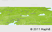 Physical Panoramic Map of Hallsberg Kommun