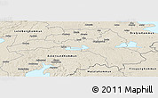 Shaded Relief Panoramic Map of Hallsberg Kommun