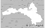 Gray Simple Map of Hallsberg Kommun