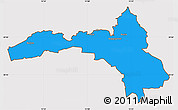 Political Simple Map of Hallsberg Kommun, cropped outside