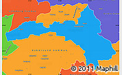 Political Simple Map of Hallsberg Kommun