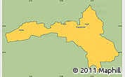 Savanna Style Simple Map of Hallsberg Kommun, cropped outside