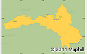 Savanna Style Simple Map of Hallsberg Kommun, single color outside