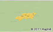 Savanna Style 3D Map of Kumla Kommun, single color outside
