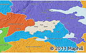 Shaded Relief 3D Map of Kumla Kommun, political outside