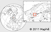Blank Location Map of Kumla Kommun, within the entire country