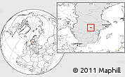 Blank Location Map of Kumla Kommun, highlighted country