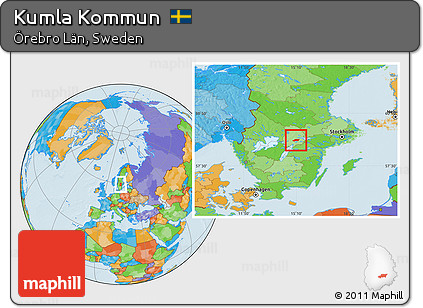 Political Location Map of Kumla Kommun