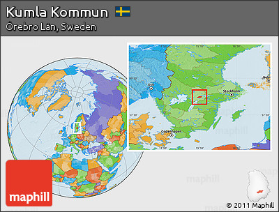 Political Location Map of Kumla Kommun