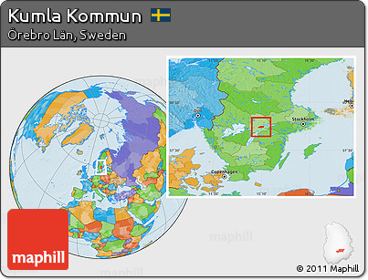 Political Location Map of Kumla Kommun