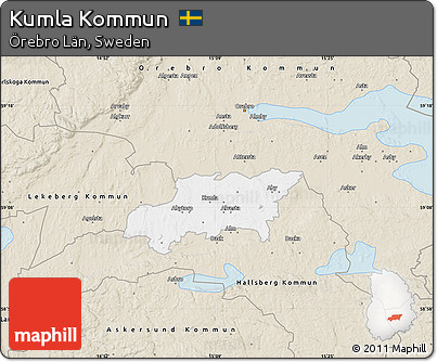 Classic Style Map of Kumla Kommun