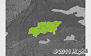 Physical Map of Kumla Kommun, darken, desaturated