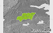 Physical Map of Kumla Kommun, desaturated
