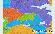Physical Map of Kumla Kommun, political outside