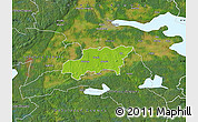 Physical Map of Kumla Kommun, satellite outside