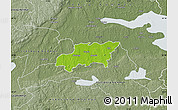 Physical Map of Kumla Kommun, semi-desaturated