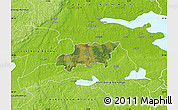 Satellite Map of Kumla Kommun, physical outside