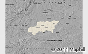 Shaded Relief Map of Kumla Kommun, darken, desaturated