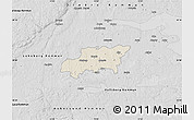 Shaded Relief Map of Kumla Kommun, desaturated