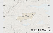 Shaded Relief Map of Kumla Kommun, lighten