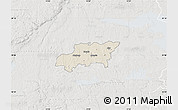 Shaded Relief Map of Kumla Kommun, lighten, semi-desaturated