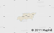Shaded Relief Map of Kumla Kommun, single color outside