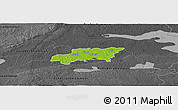 Physical Panoramic Map of Kumla Kommun, darken, desaturated