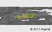 Satellite Panoramic Map of Kumla Kommun, desaturated