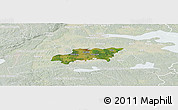 Satellite Panoramic Map of Kumla Kommun, lighten