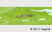 Satellite Panoramic Map of Kumla Kommun, physical outside