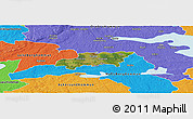 Satellite Panoramic Map of Kumla Kommun, political outside