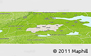 Shaded Relief Panoramic Map of Kumla Kommun, physical outside