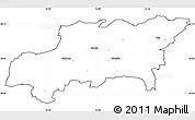 Blank Simple Map of Kumla Kommun, cropped outside