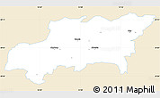 Classic Style Simple Map of Kumla Kommun, single color outside
